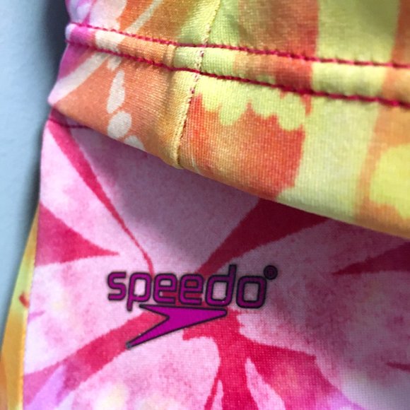 👙 Speedo Takini Tie Dye Pink Orange - Picture 3 of 9
